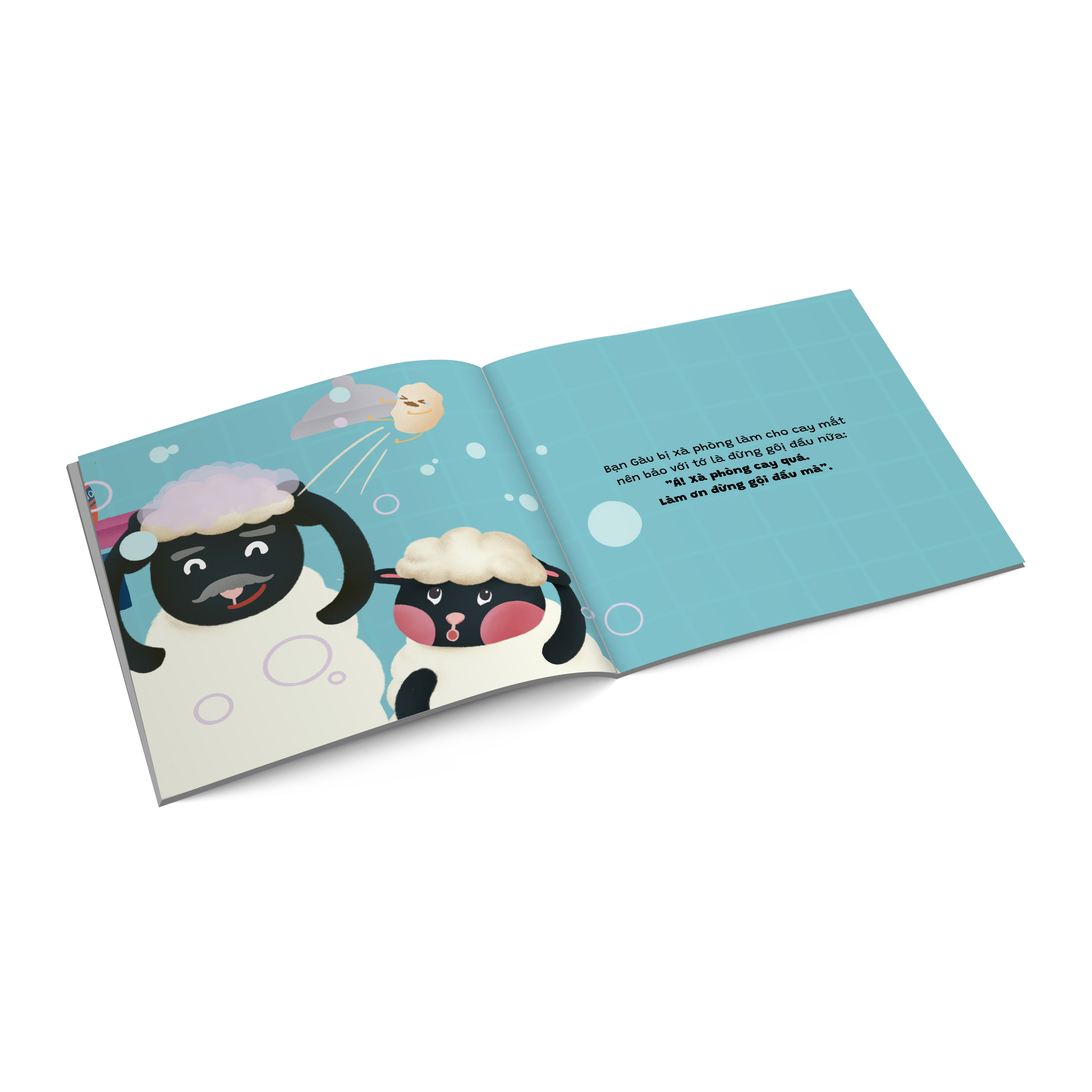 Sách Ehon Kỹ Năng Sống Để Con Yêu Tự Lập - Cùng Gội Đầu Nào