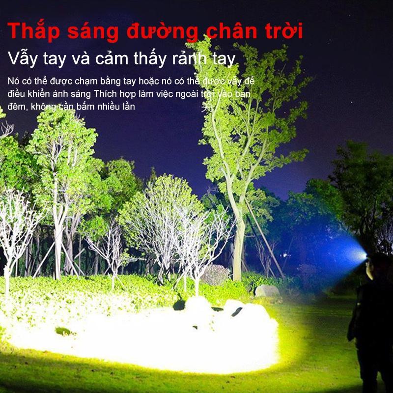 Đèn pin đội đầu 1 bóng siêu sáng chiếu xa 200m, chống thấm nước, 3 chế độ sáng có Zoom xa gần, đèn