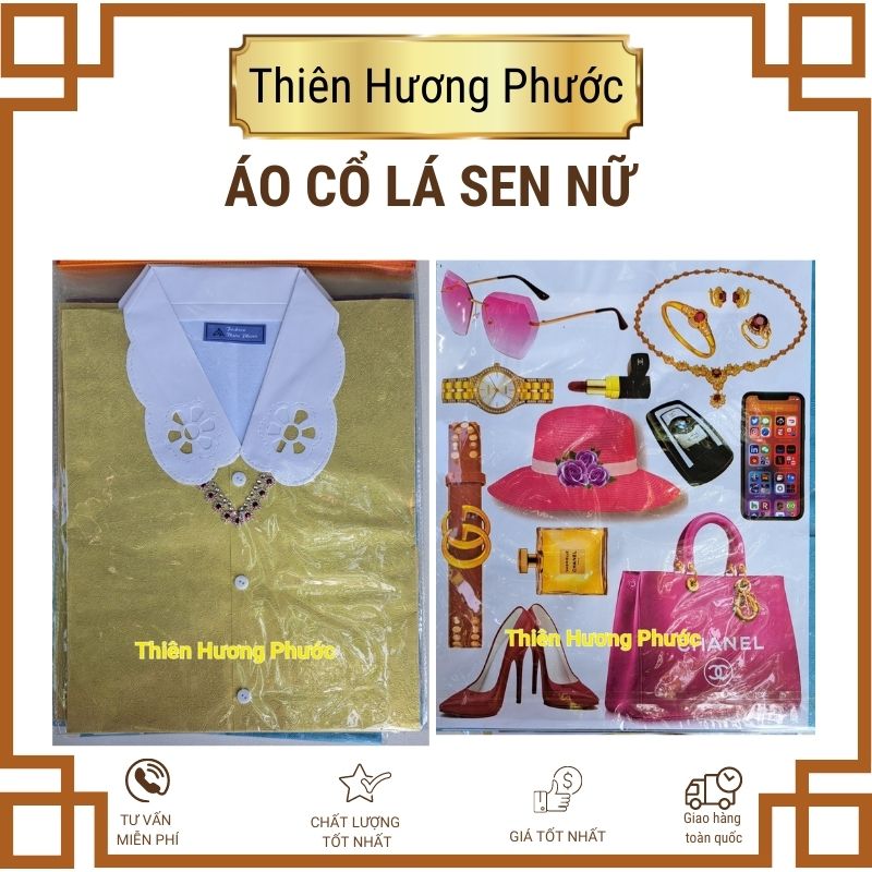 Quần áo bà cổ lá sen cao cấp