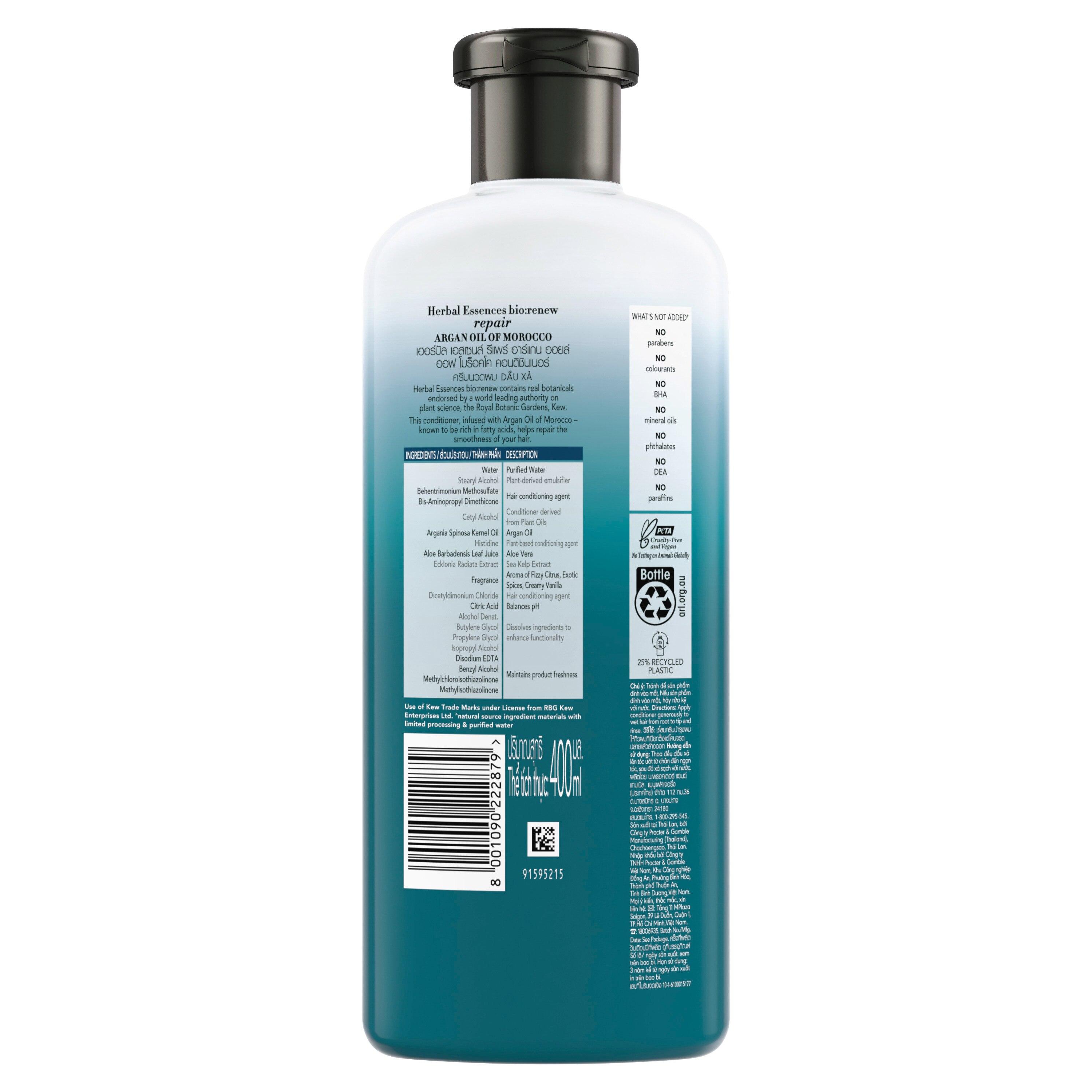 Dầu Xả Herbal Essences Argan Oil Of Morocco Tinh Dầu Argan 400ml