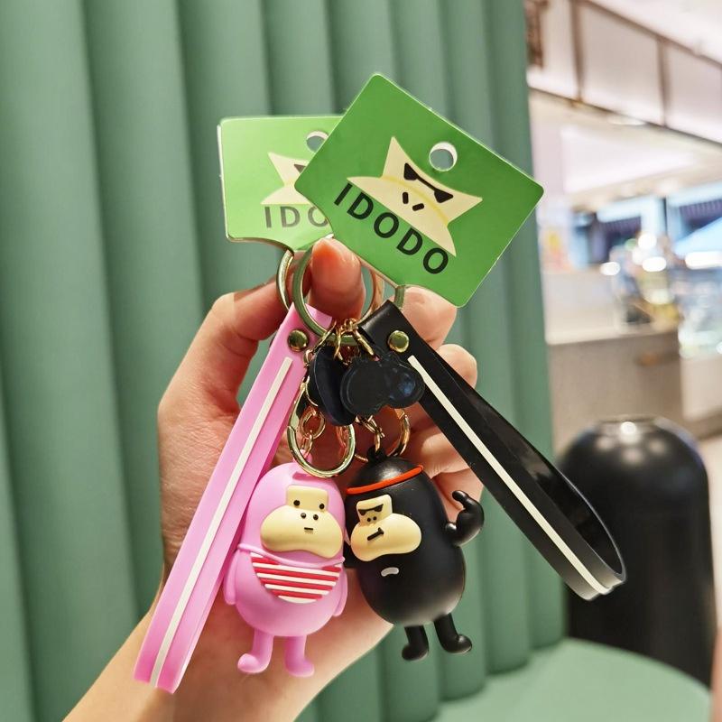Móc Khóa Hình Gấu Đậu Đáng Yêu Dễ Thương