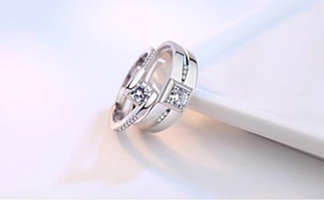 CẶP NHẪN ĐÔI ĐÍNH ĐÁ - Trang sức bạc PANMILA