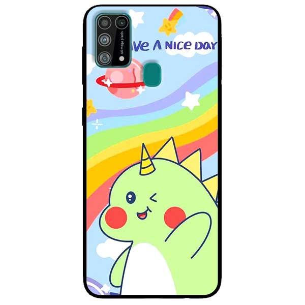 Ốp lưng dành cho Samsung Galaxy M31 mẫu Khủng Long Xanh
