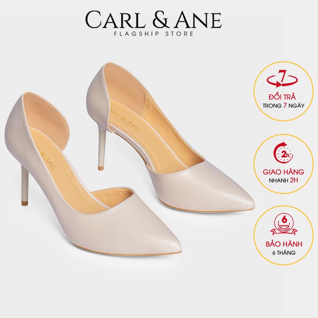 Carl &amp; Ane - Giày cao gót bít mũi gót nhọn cao 9cm màu hồng _ CP001