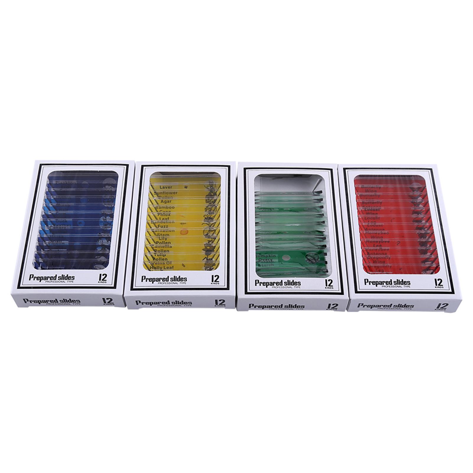 Set 48 tiêu bản mẫu thực vật và động vật cho kính hiển vi