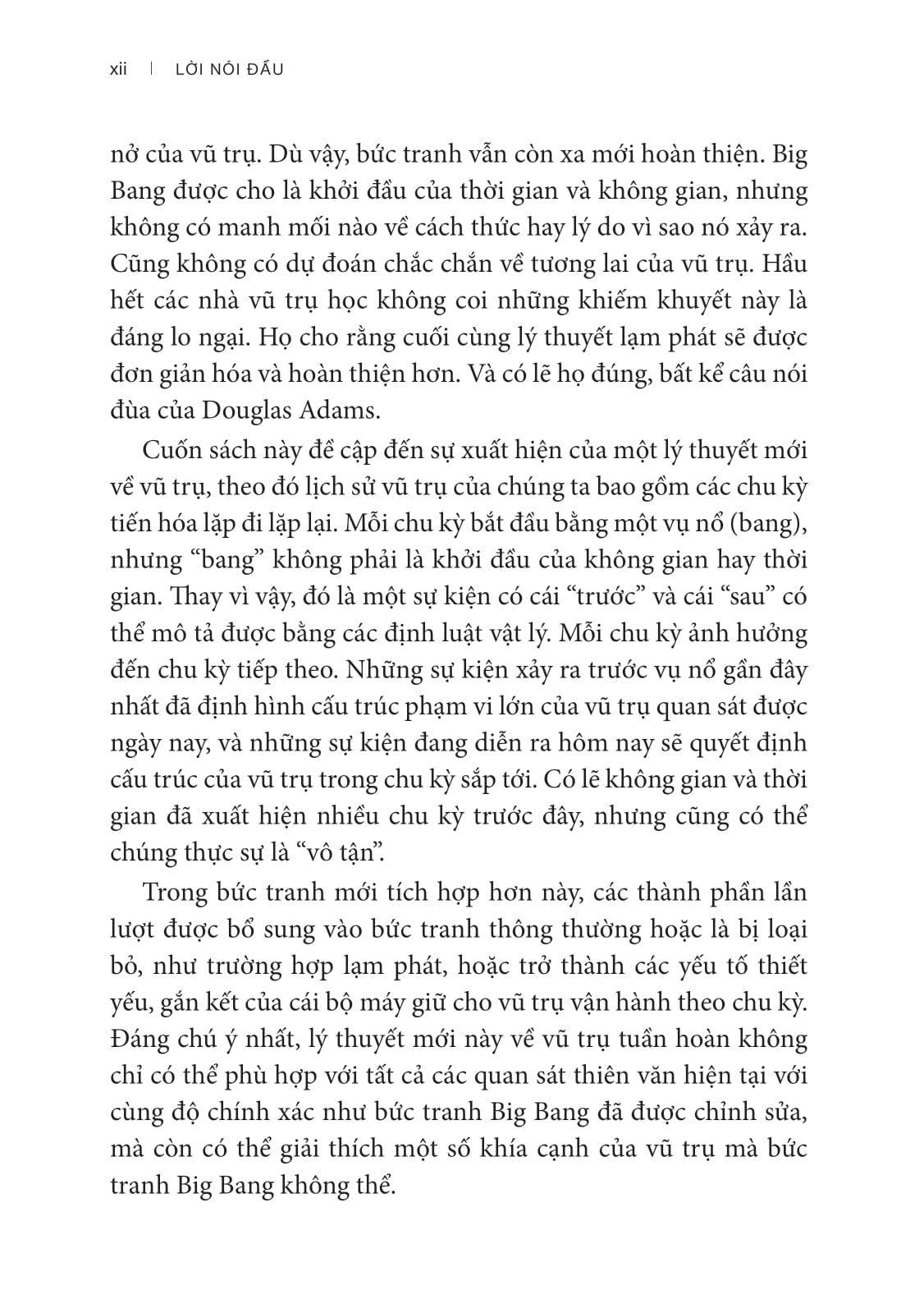 Sách - Khoa Học Khám Phá - Vũ Trụ Tuần Hoàn - Vượt Khỏi Big Bang - Viết Lại Lịch Sử Vũ Trụ