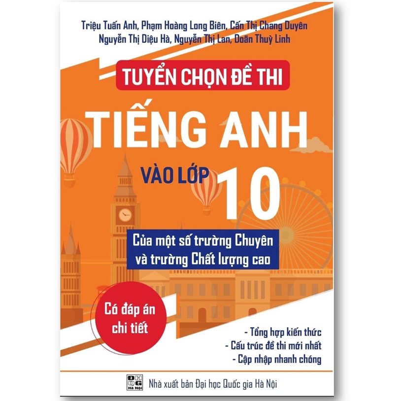 Sách - Combo 3 cuốn Tuyển chọn đề thi toán + văn + anh lớp 10