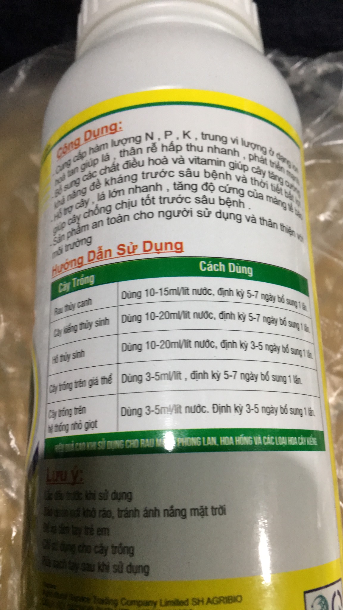 Dinh dưỡng dùng cho thủy sinh, thủy canh Super Bio Gold