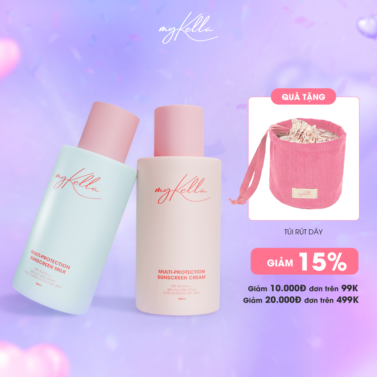 Kem Chống Nắng myKella - Multi Protection Sunscreen Milk 50ml