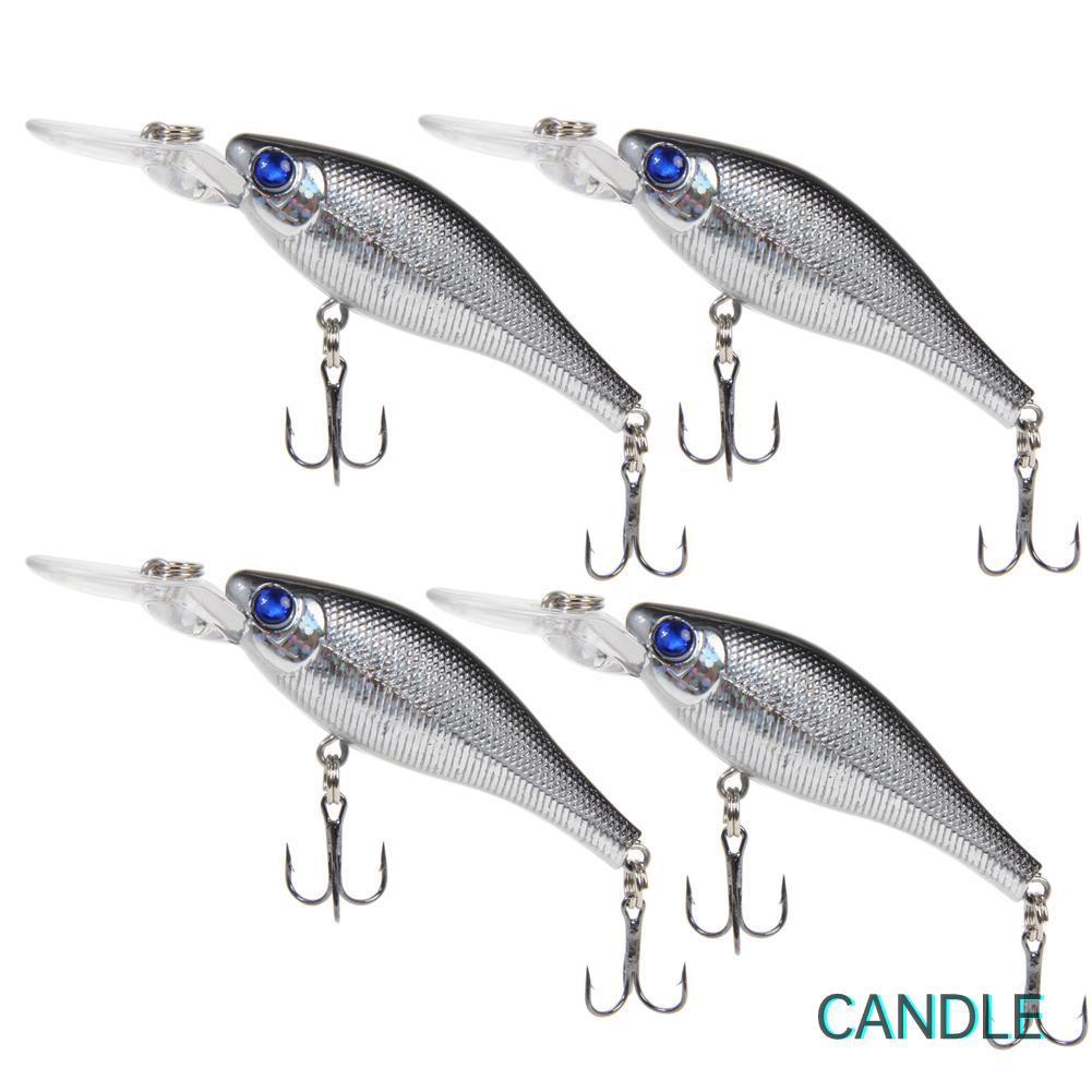 Set 4 Mồi Câu Cá Nhân Tạo 3d Chuyên Dụng 8.5cm / 8g