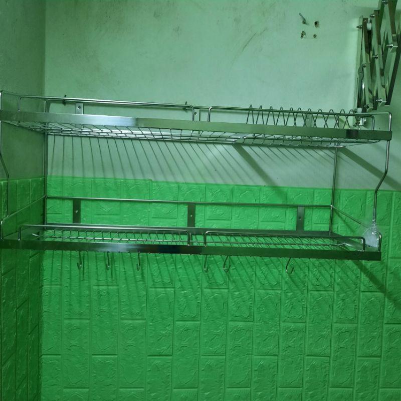 Kệ úp chén inox 304, kệ để chén bát inox KC7080