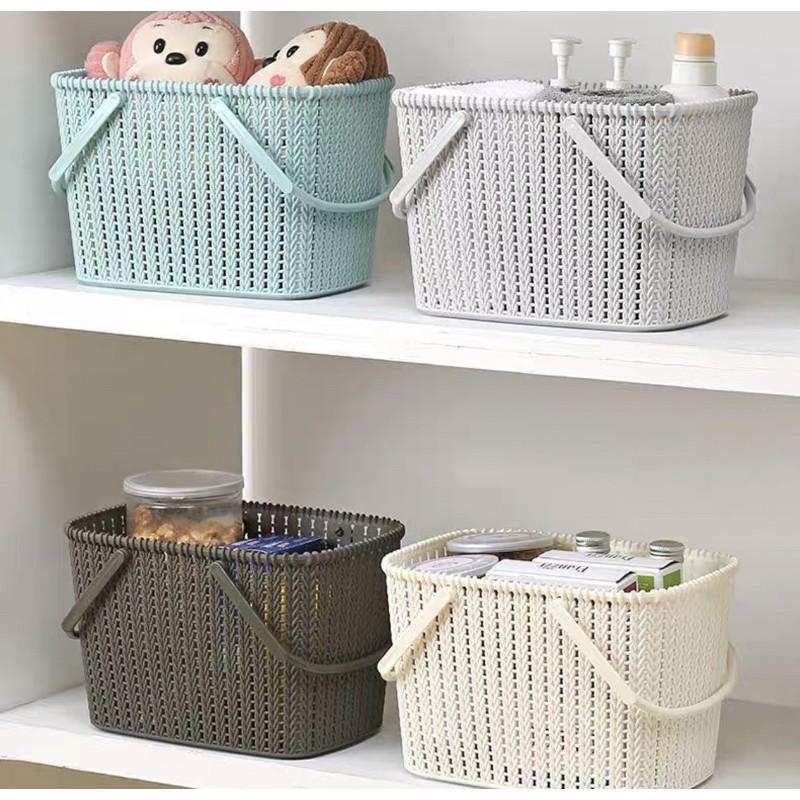 Làn đi chợ,rổ đựng quần áo,đồ nhà tắm đa năng phong cách Hàn quốc