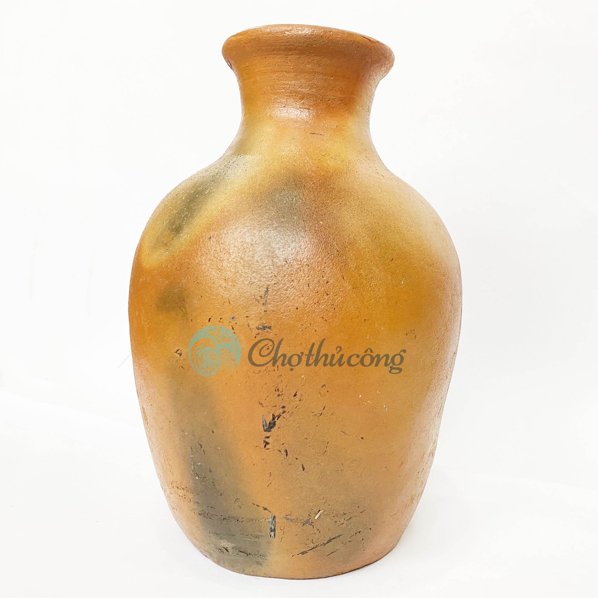 Bình hoa to vintage, Bình gốm cắm hoa decor, lọ hoa chậu đất nung thủ công Gốm Chăm Bàu Trúc trang trí handmade terracotta