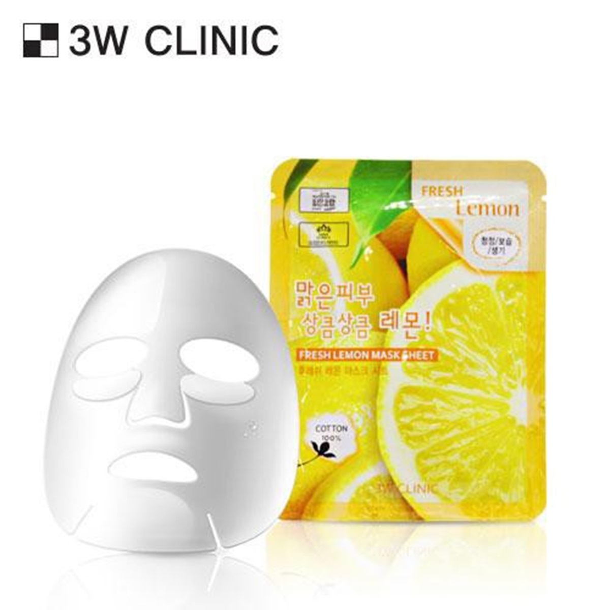 Mặt nạ chiết xuất chanh 3W Clinic Fresh Lemon Mask Sheet 23ml