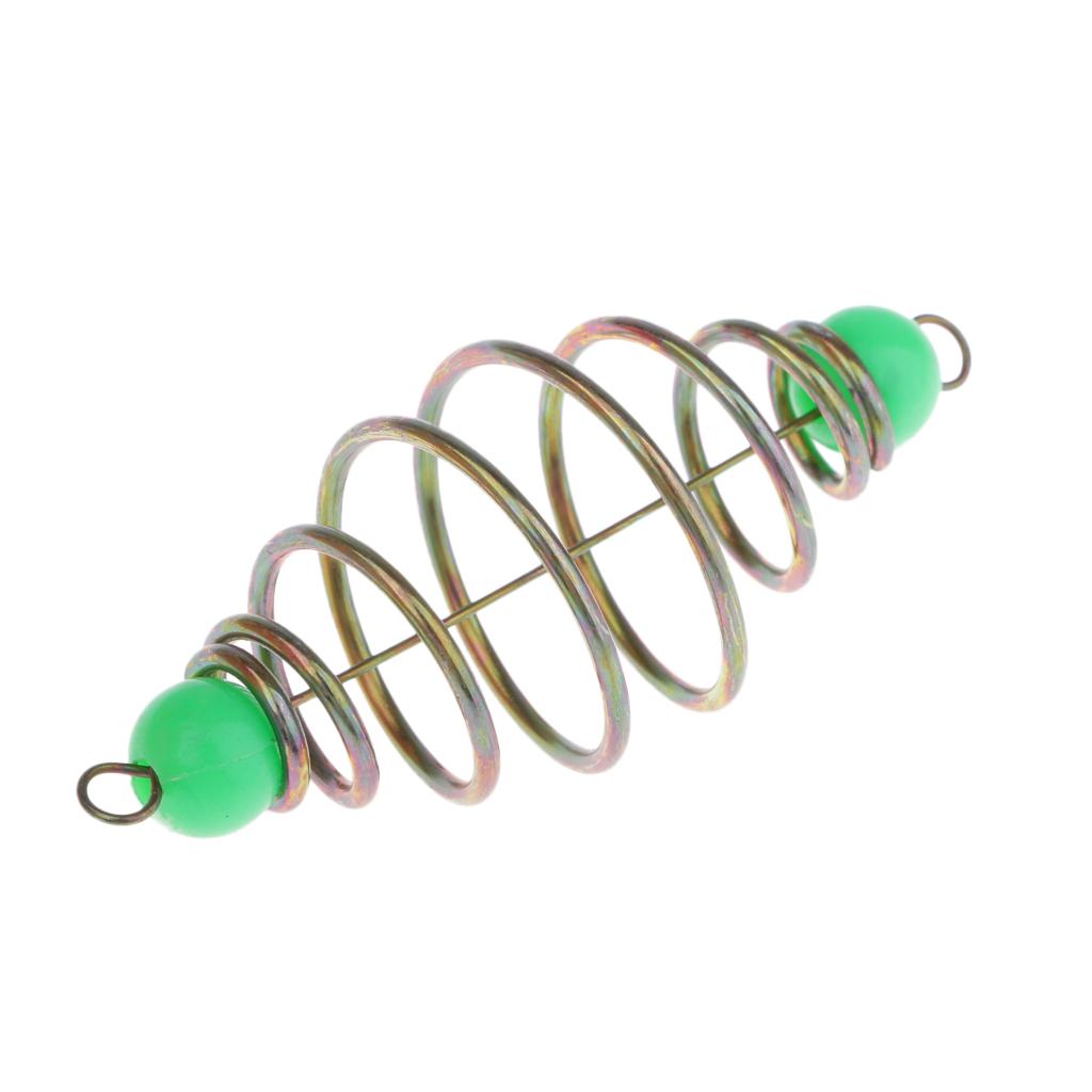 2x10pcs Spring/Coil Inline Fishing Feeders, Baits Cage Carp Fishing Tackle