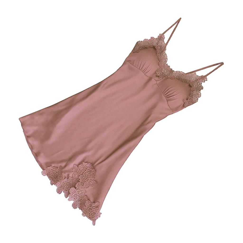 Women Nightgown  Lingerie Lace Chemise Nightdress