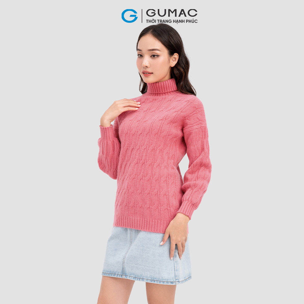 Áo len dệt thừng thời trang GUMAC AC11076