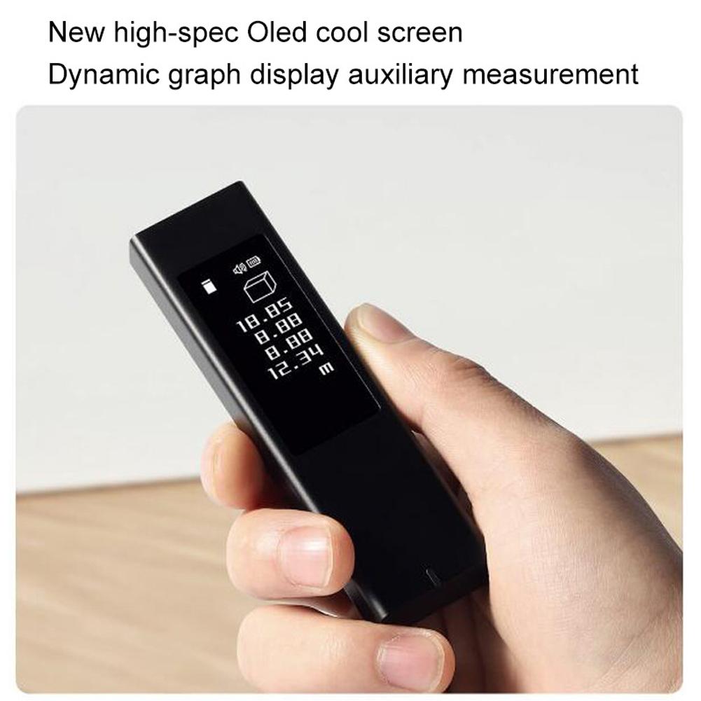 40m LS5 Portable Laser Rangefinder High Precisions OLED Touchable Screen Linear Continuous Measurement Area Pythagorean