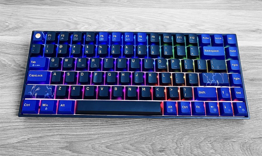 Bàn phím cơ không dây Dual Mode Newmen GM840 Pro(Phiên bản Trăng-Mây đặc sắc),84 phím,Hotswap,Keycap PBT double-shot,LED RGB, đa chế độ kết nối (Bluetooth 5.0/Wired/2.4G) - Hàng chính hãng