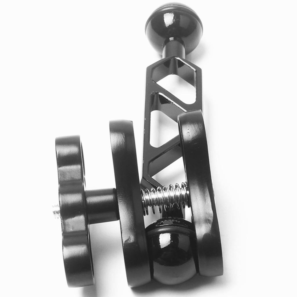 2X Scuba Diving Dual Ball Join Arm Clamp Mount F Underwater Flashlight Torch