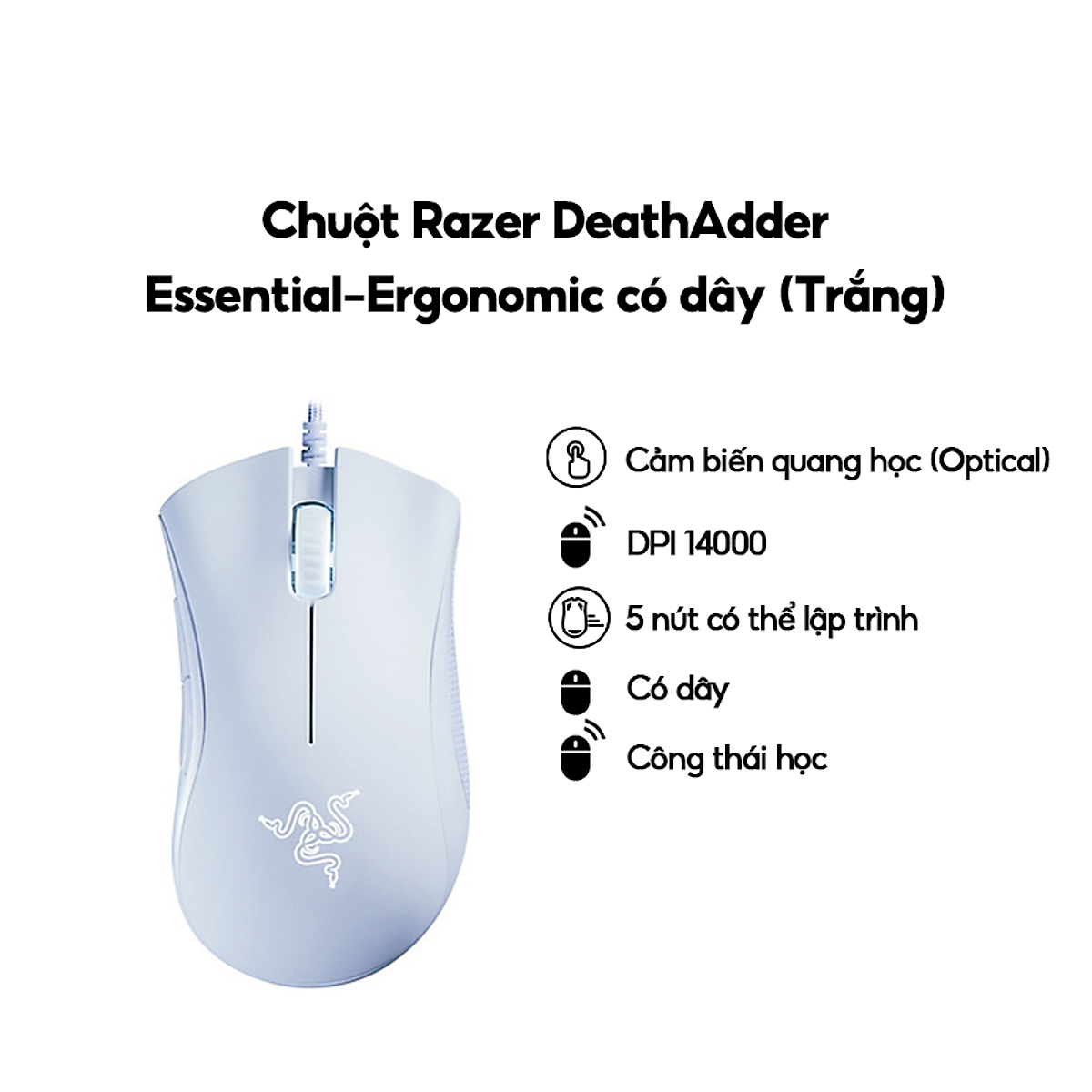 Hình ảnh [Mới, hàng chính hãng] Chuột Razer DeathAdder Essential