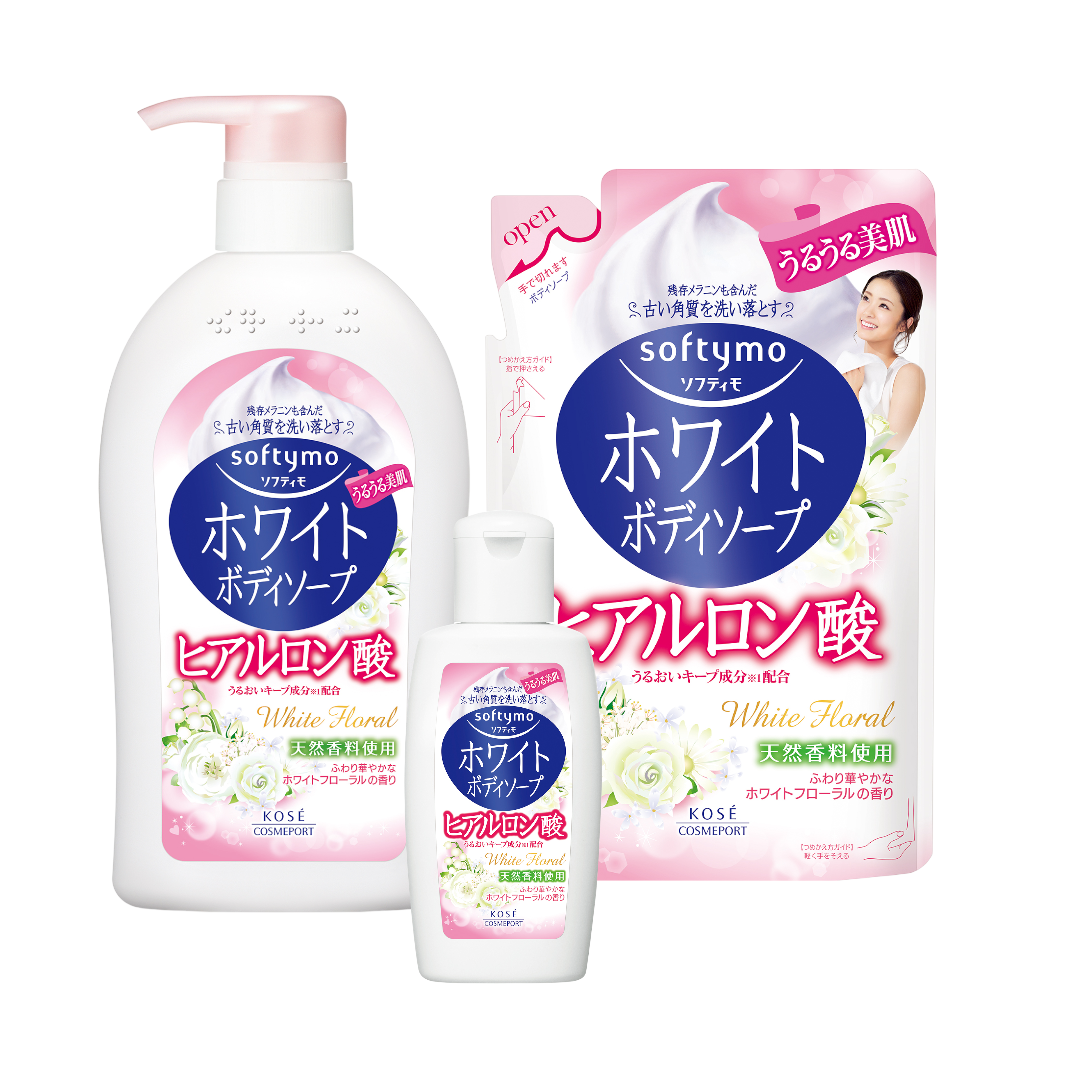 Sữa Tắm Dưỡng Trắng Mịn Da Kosé Softymo Hyaluronic Acid Body Soap