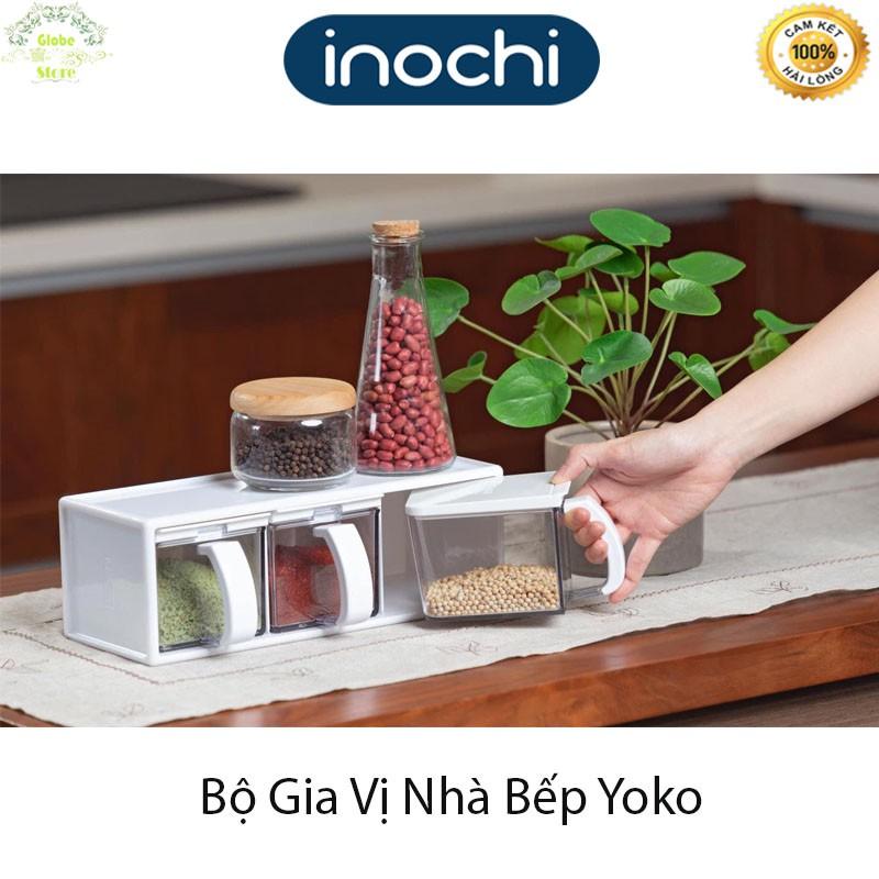 Bộ 3 Hộp Gia Vị Nấu Ăn Nhà Bếp Yoko Cao Cấp