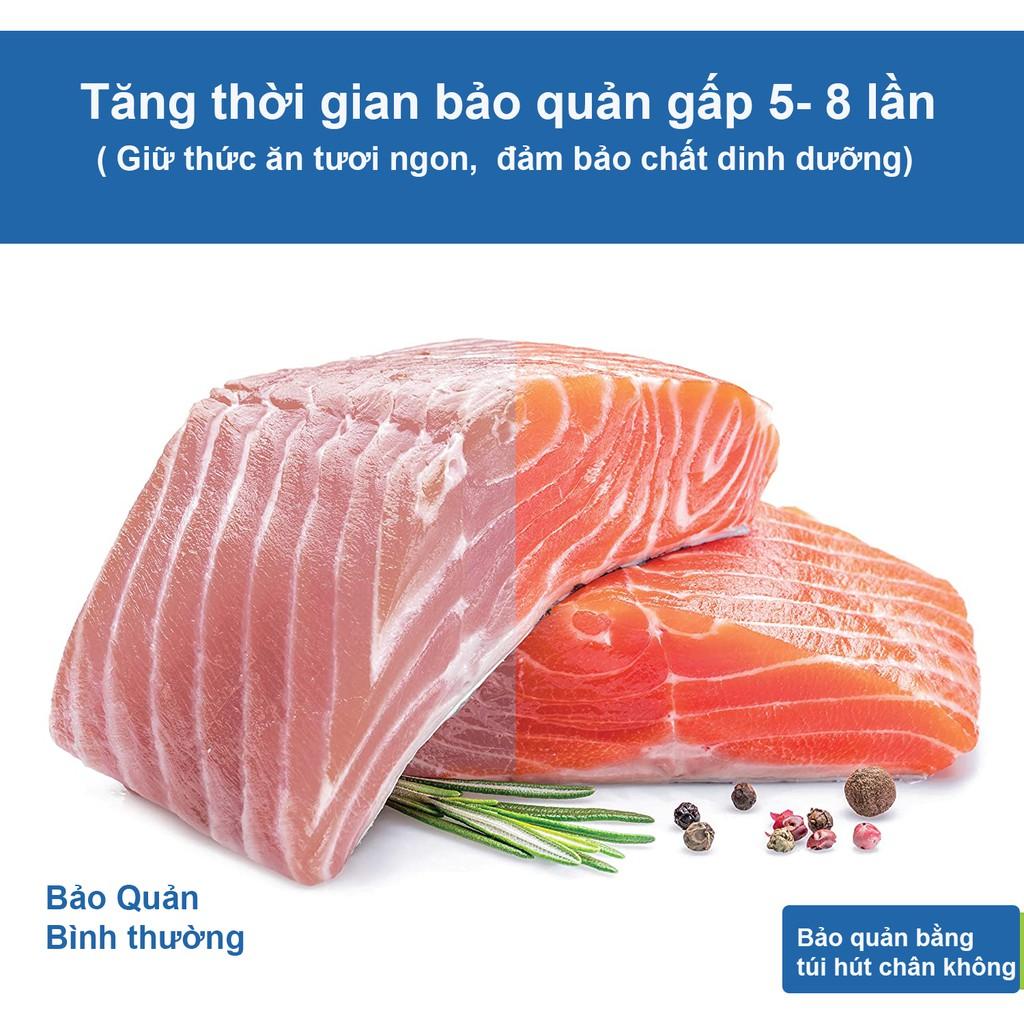 Túi hút chân không thực phẩm một mặt nhám dạng cuộn FOOD SAVER kích thước 25x500