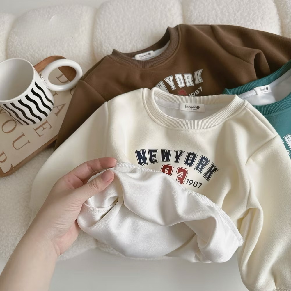 Set Bộ Áo Nỉ Dài Tay Quần NewYork Từ 1-8 TuổI Dành Cho Bé Trai