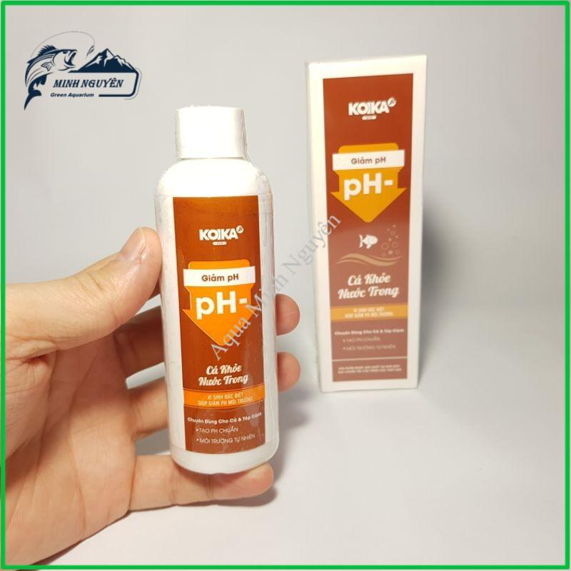 VI SINH KOIKA PH- KOIKA GIẢM PH CHO BỂ CÁ CẢNH HỒ CÁ CẢNH TÉP CẢNH CAO CẤP