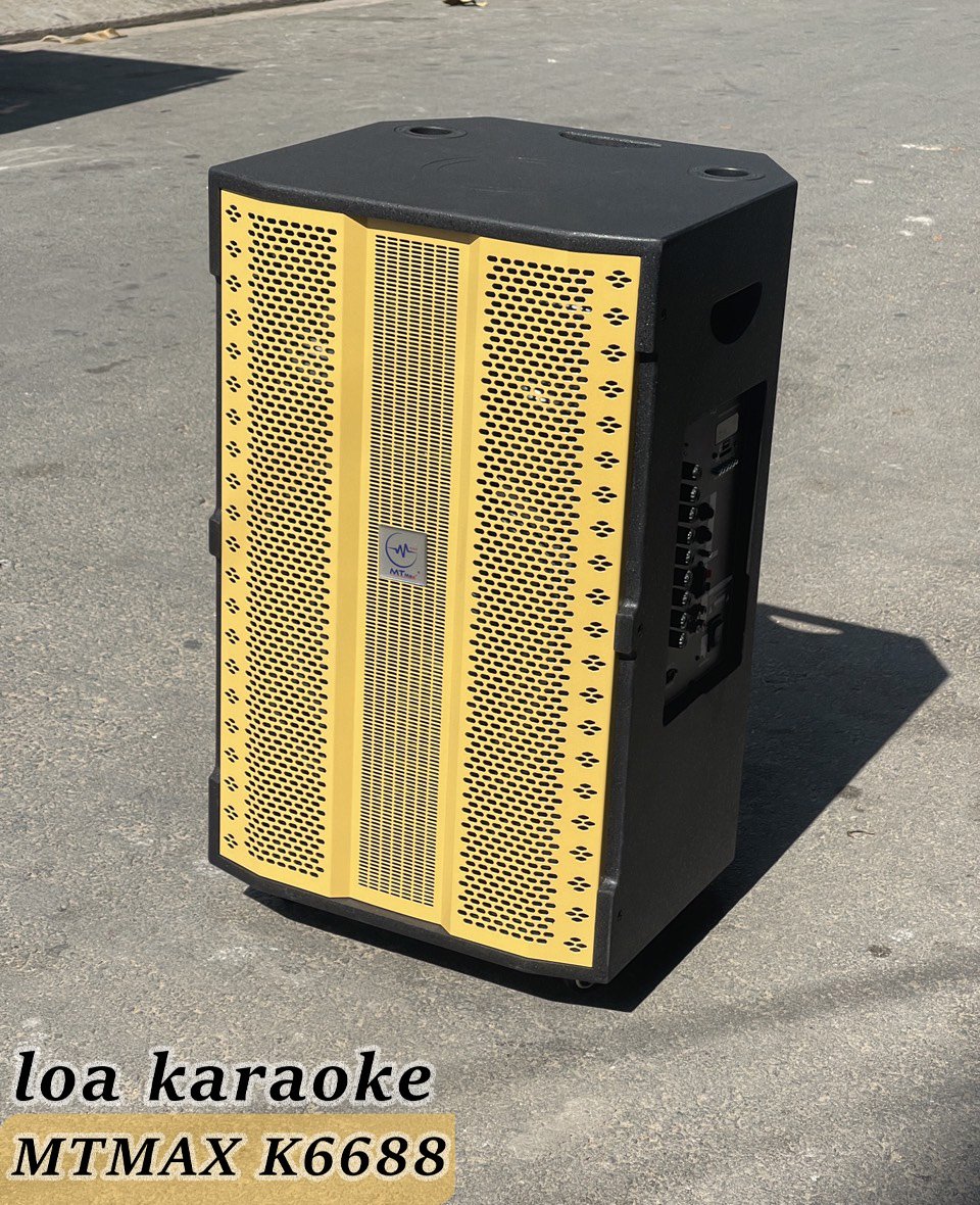 Loa kéo MTMAX K6688 bass 40 công suất lớn 4 tấc 1 mid 1 treble - Loa khủng long công suất theo nhà sản xuất đến 500W - Kèm 2 micro không dây UHF - Đầy đủ kết nối Bluetooth, AV, USB, SD card, TWS - Thùng gỗ cao cấp cho âm thanh mạnh mẽ, chân thực