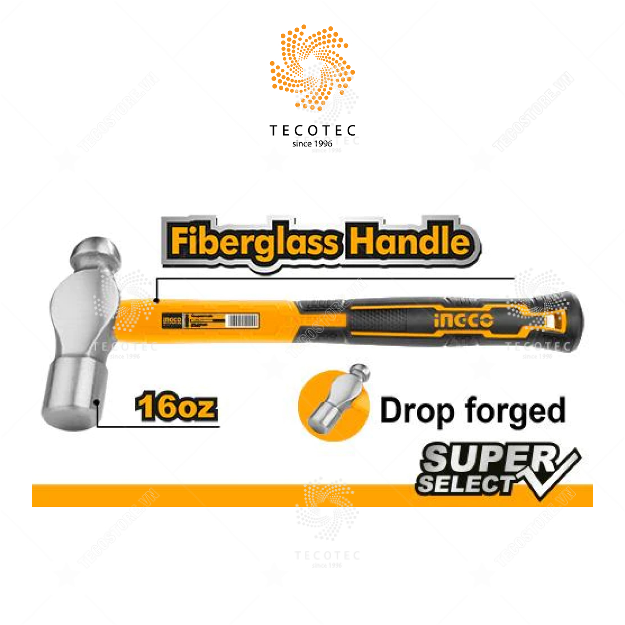 Búa đầu tròn INGCO HBPHS8016