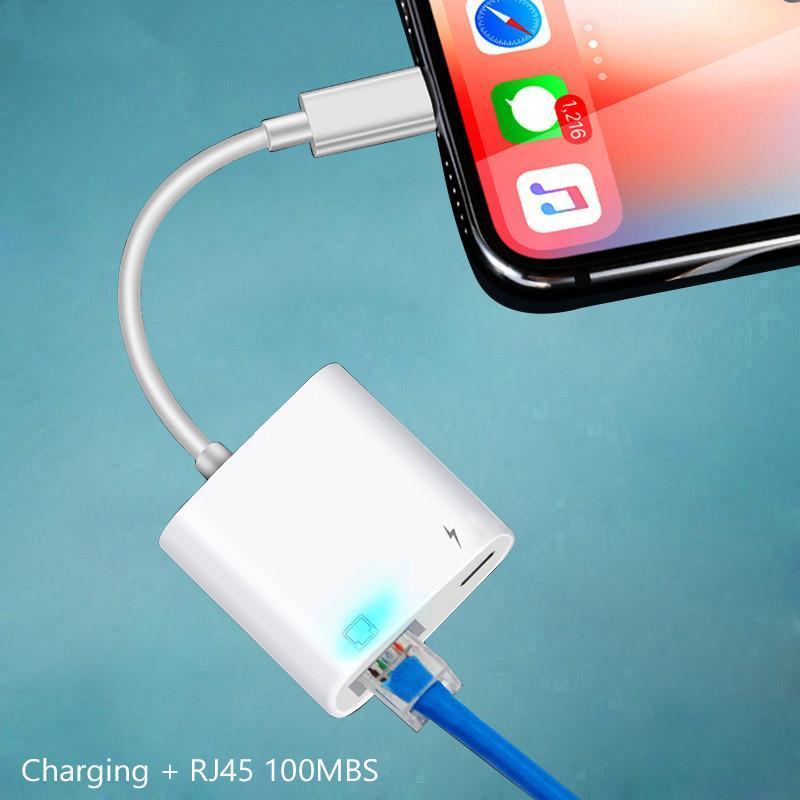 Bộ chuyển đổi sang Ethernet RJ45 cho IPtablet táo máy nghe nhạc táo mạng LAN sang Ethernet Dongle