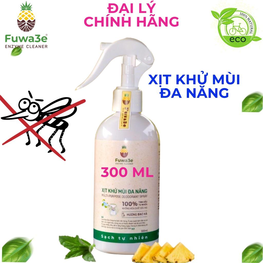 Xịt Khử Mùi Đa Năng Eco-Enzyme 300ml Hương Bạc Hà Bảo Vệ Trẻ Em , xua đuổ muỗi, côn trùng,Tốt Cho Sức Khỏe Môi Trường Xanh Sạch Đẹp