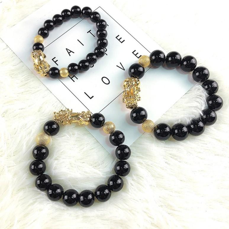 VÒNG TAY MAY MẮN LỘC TÀI HẠT ĐEN