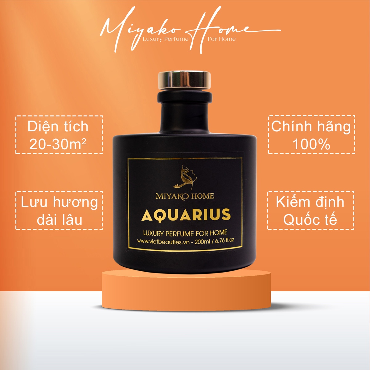 TINH DẦU NƯỚC HOA MIYAKO HOME THƠM PHÒNG 200ML