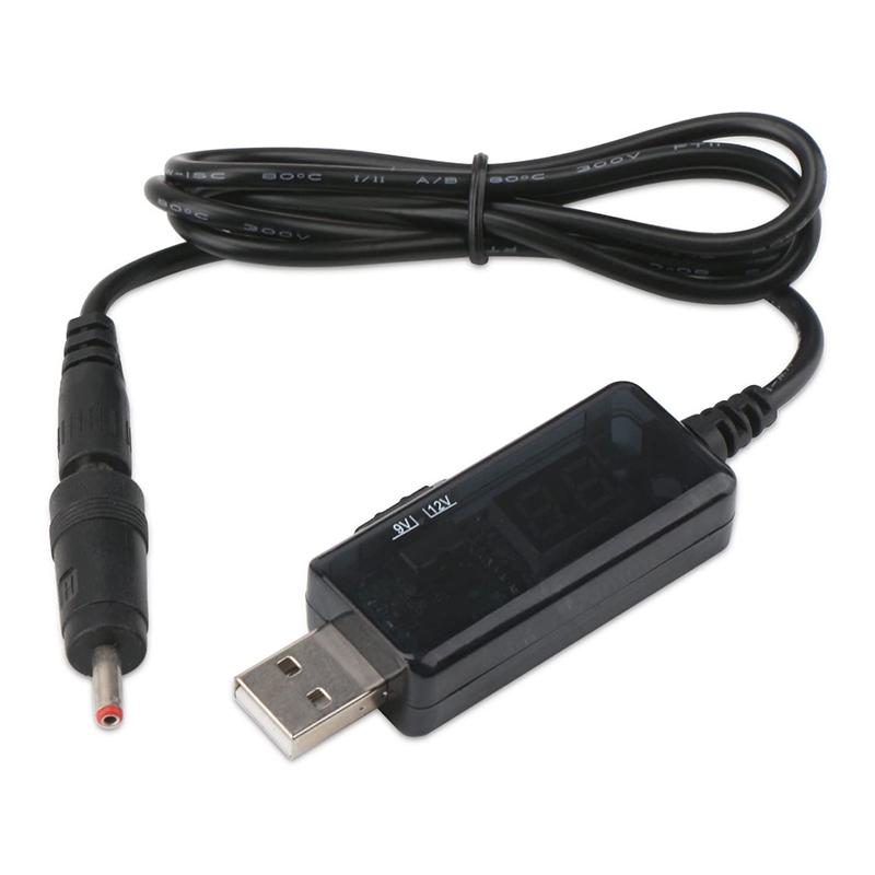 USB Boost Converter DC 5V to 9V 12V USB Step-up Converter Cable + 3.5x1.35mm Connecter For Power Supply/Charger/Power Converter
