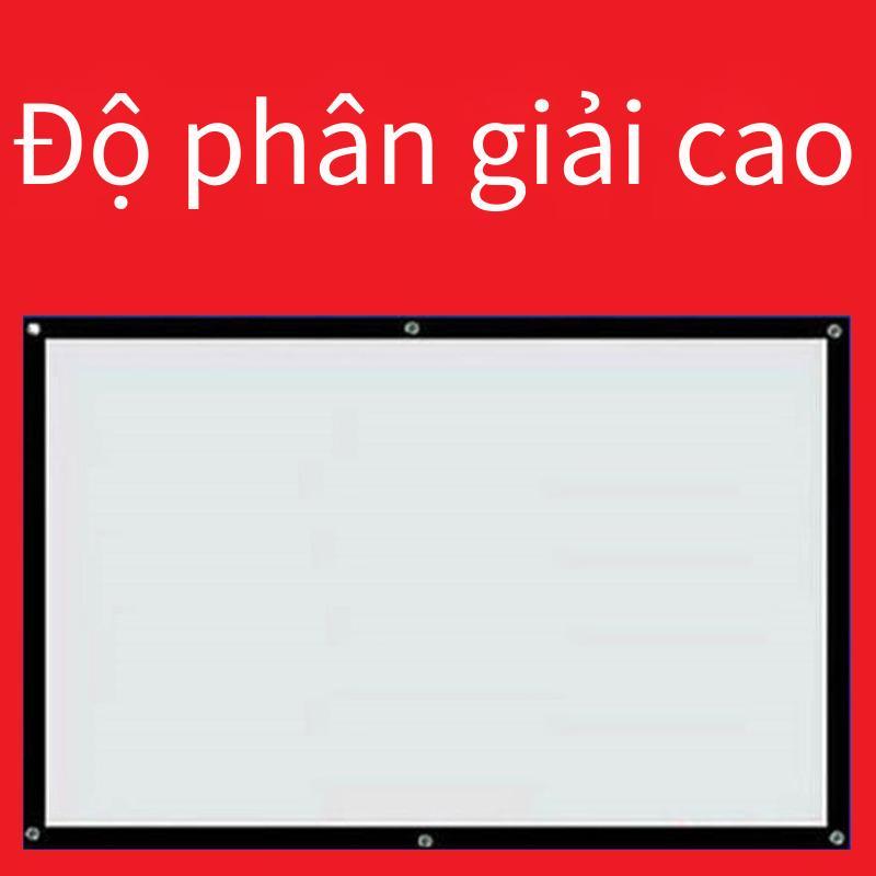 Phong cách mới nhất màn chiếu treo tường màn chiếu di động màn chiếu màn chiếu chiếu vải màn di động rèm treo tường nhà đơn giản