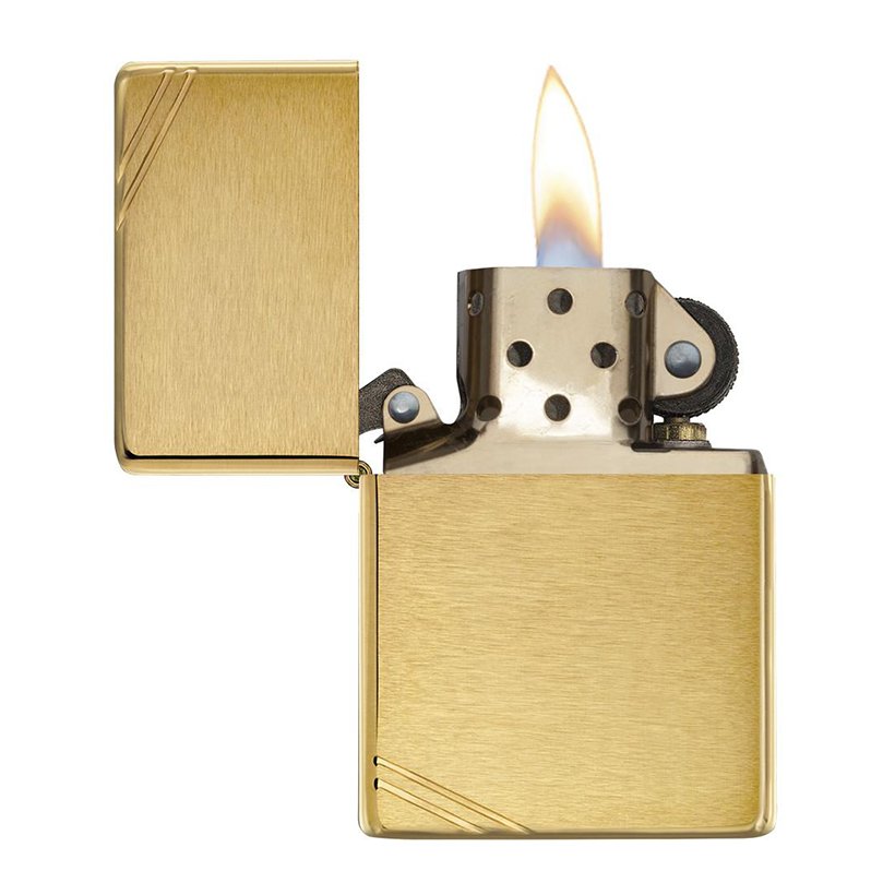 Bật Lửa Zippo Vintage Brushed Brass