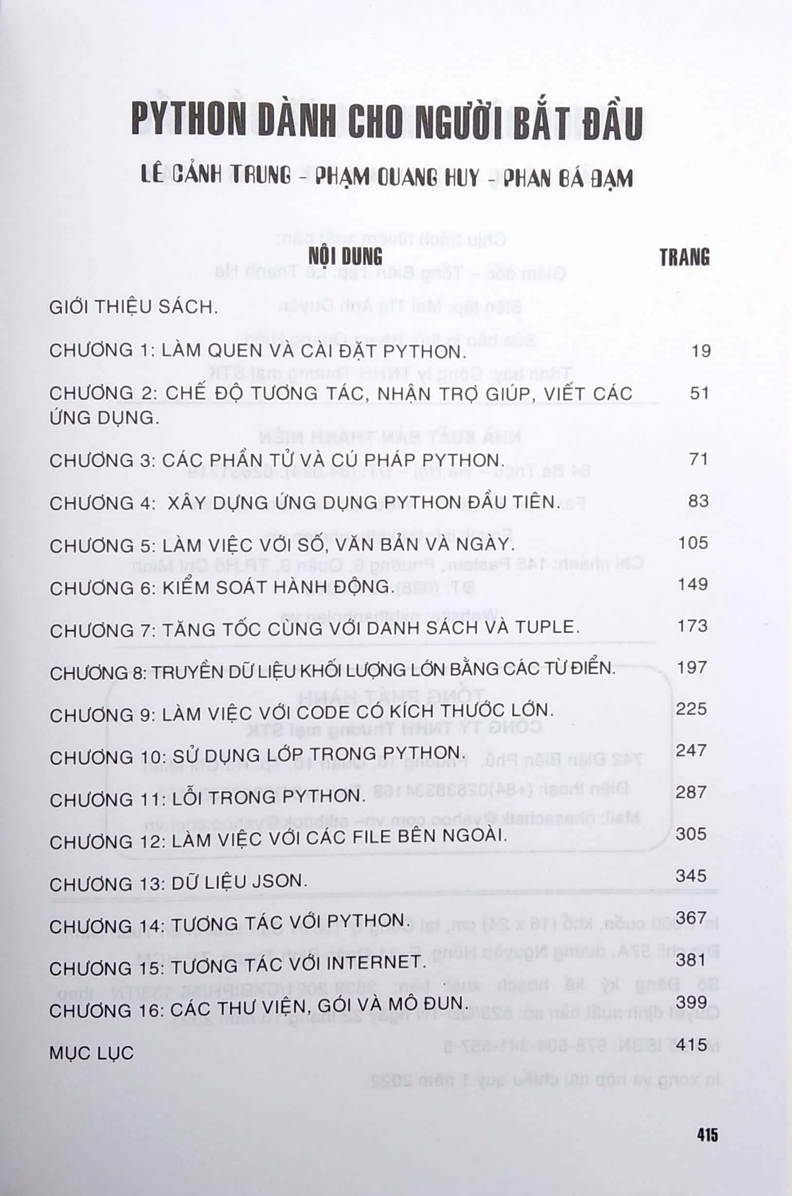 Python Dành Cho Người Bắt Đầu