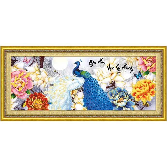Tranh thêu chữ thập Gia hòa vạn sự hưng DLH-222972