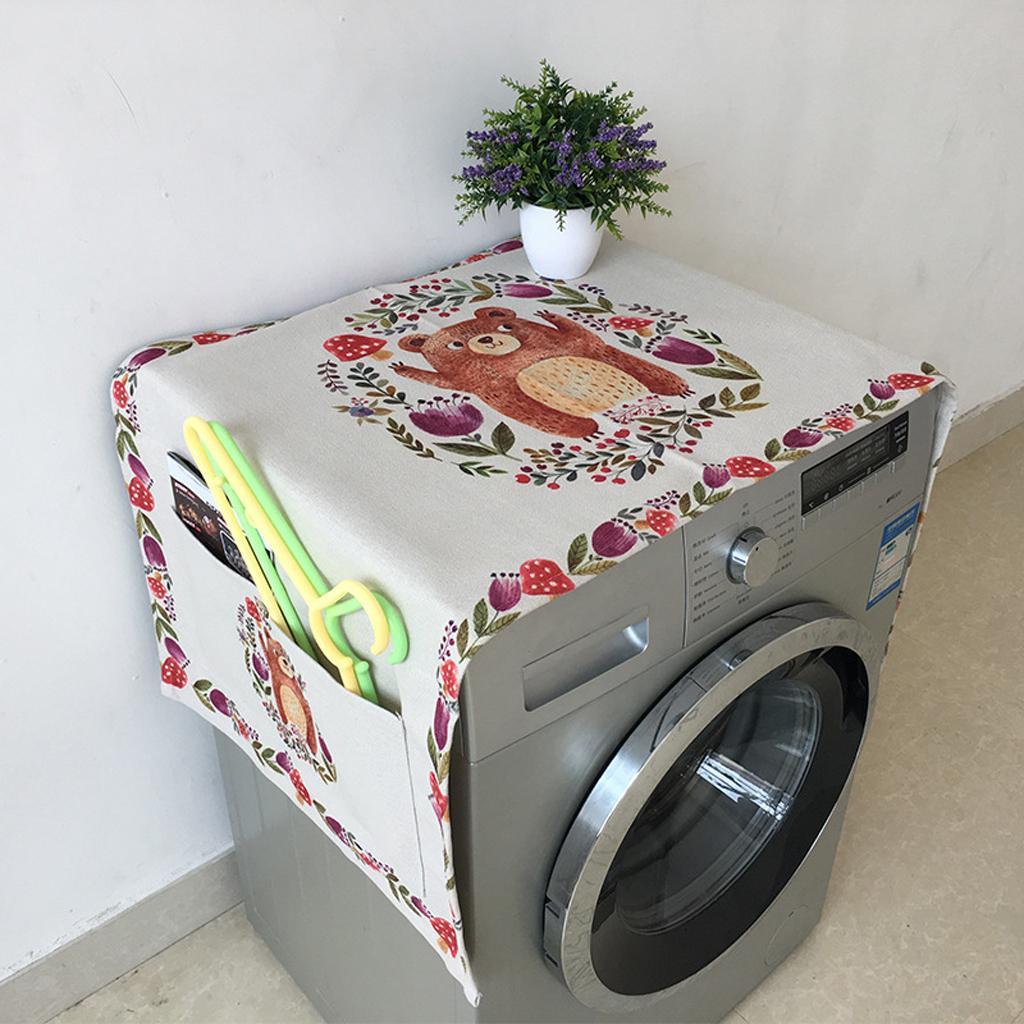 Washing Cover Refrigerator Dust Cover Decorative