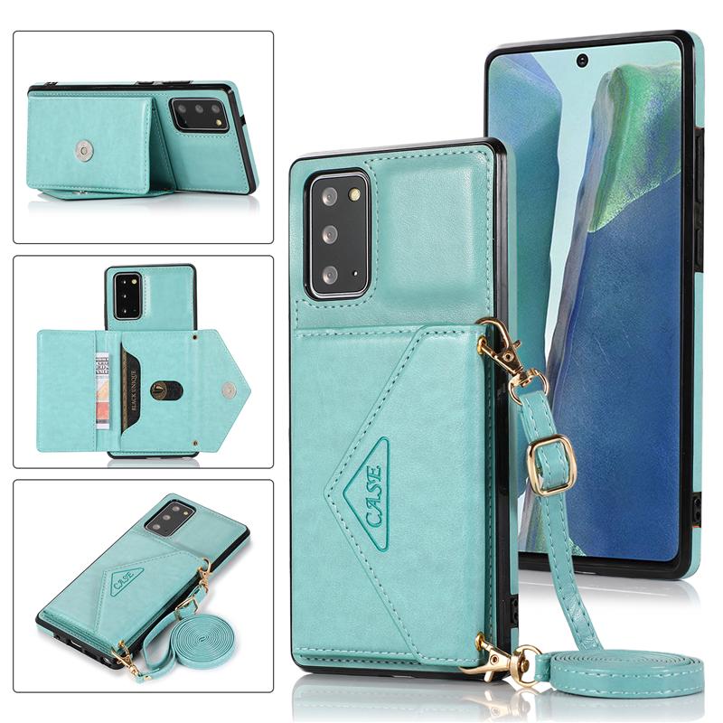 Bao da điện thoại thiết kế dạng ví nữ tính cho Samsung Note20 Ultra Note10 Plus A71 A51 A41 A31 A21S