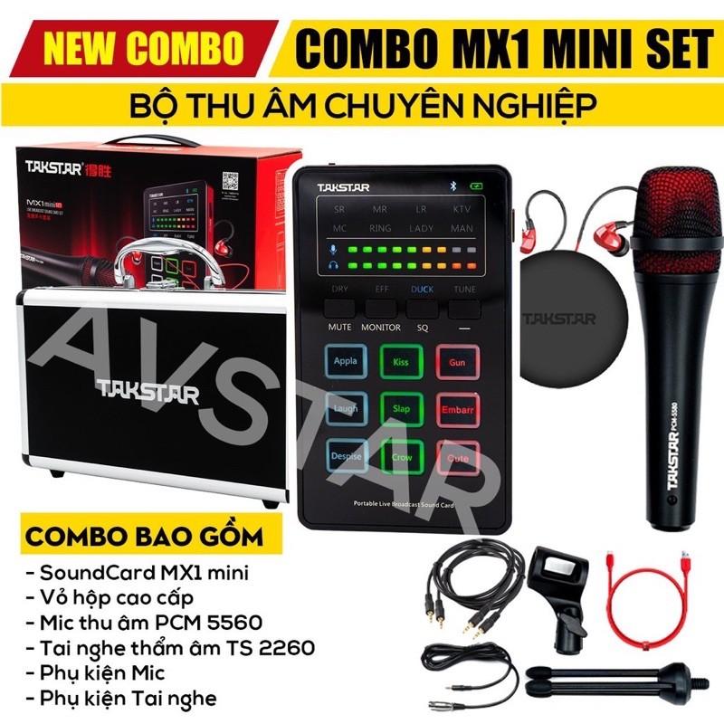 combo thu âm livestream MX1 mini nhỏ gọn âm thanh cực hay