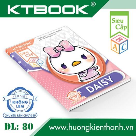 Gói 5 cuốn Tập Học Sinh Cao Cấp Siêu Cấp KTBOOK giấy trắng không lem ĐL 80 gsm - 200 trang