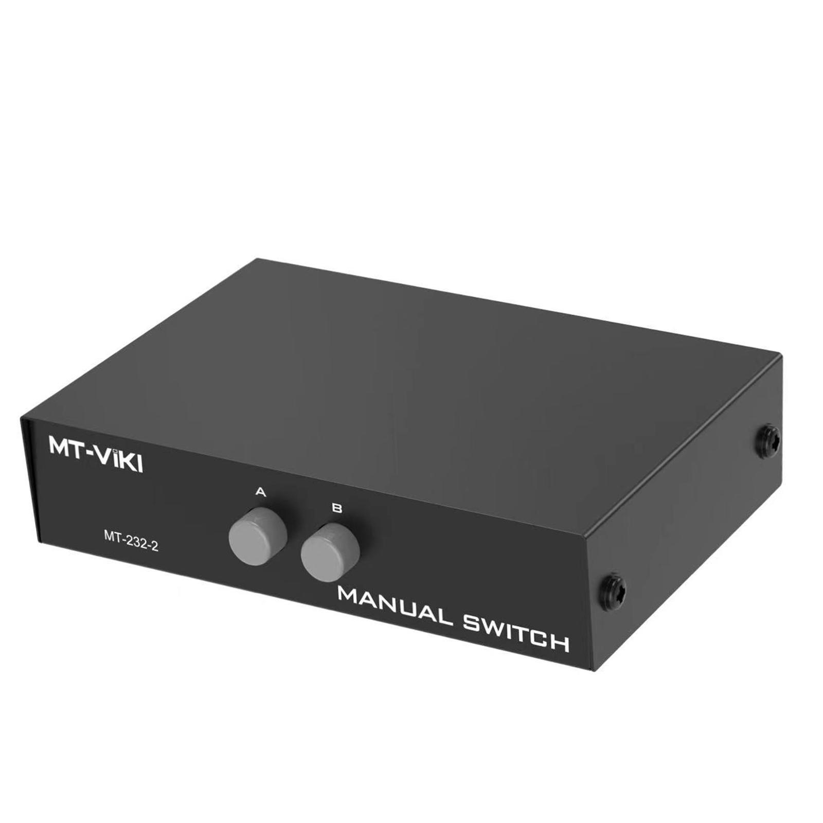 RS232 4Port Serial 9pin Switch Manual Selector Box Out for Computer