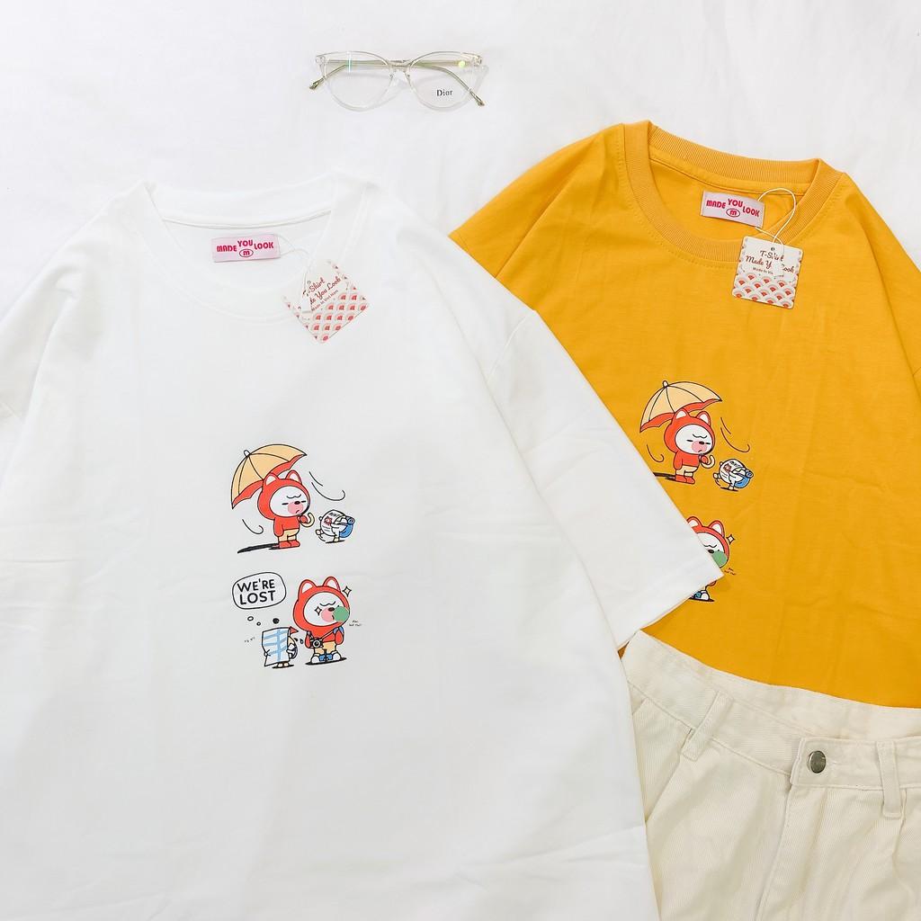 Áo Thun Tay Lỡ Unisex WE'RE LOST Form Rộng