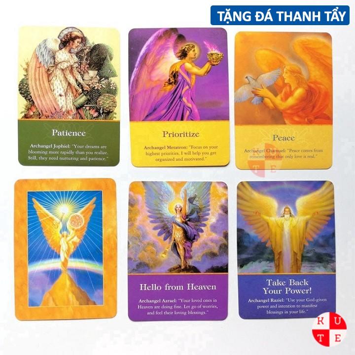 Bộ Bài Oracle ArchAngel 45 Lá Bài Tặng File Tiếng Anh Và Đá Thanh Tẩy
