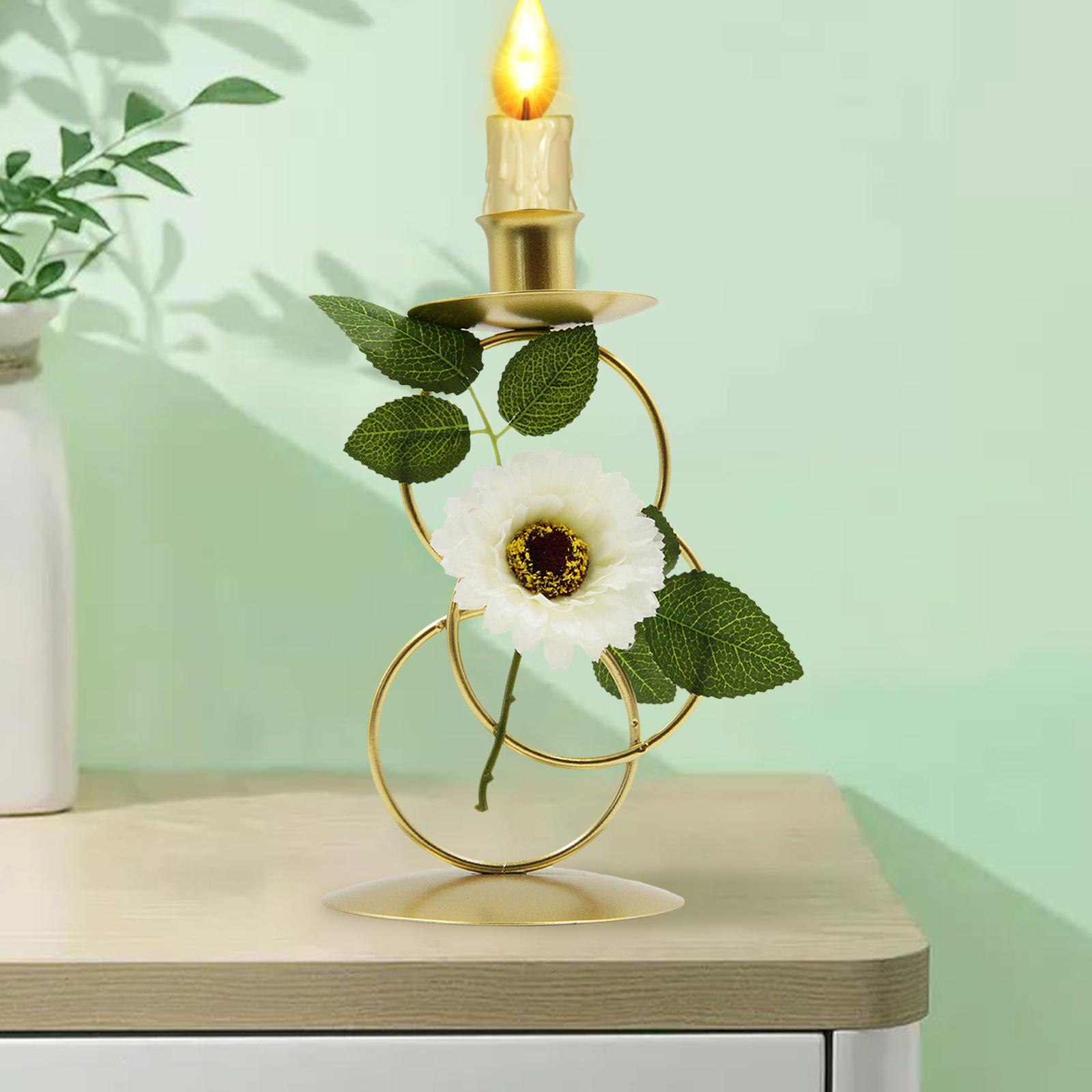 Metal Tea Light Candle Stick Stand Geometric Candle Holder Home Room Decor