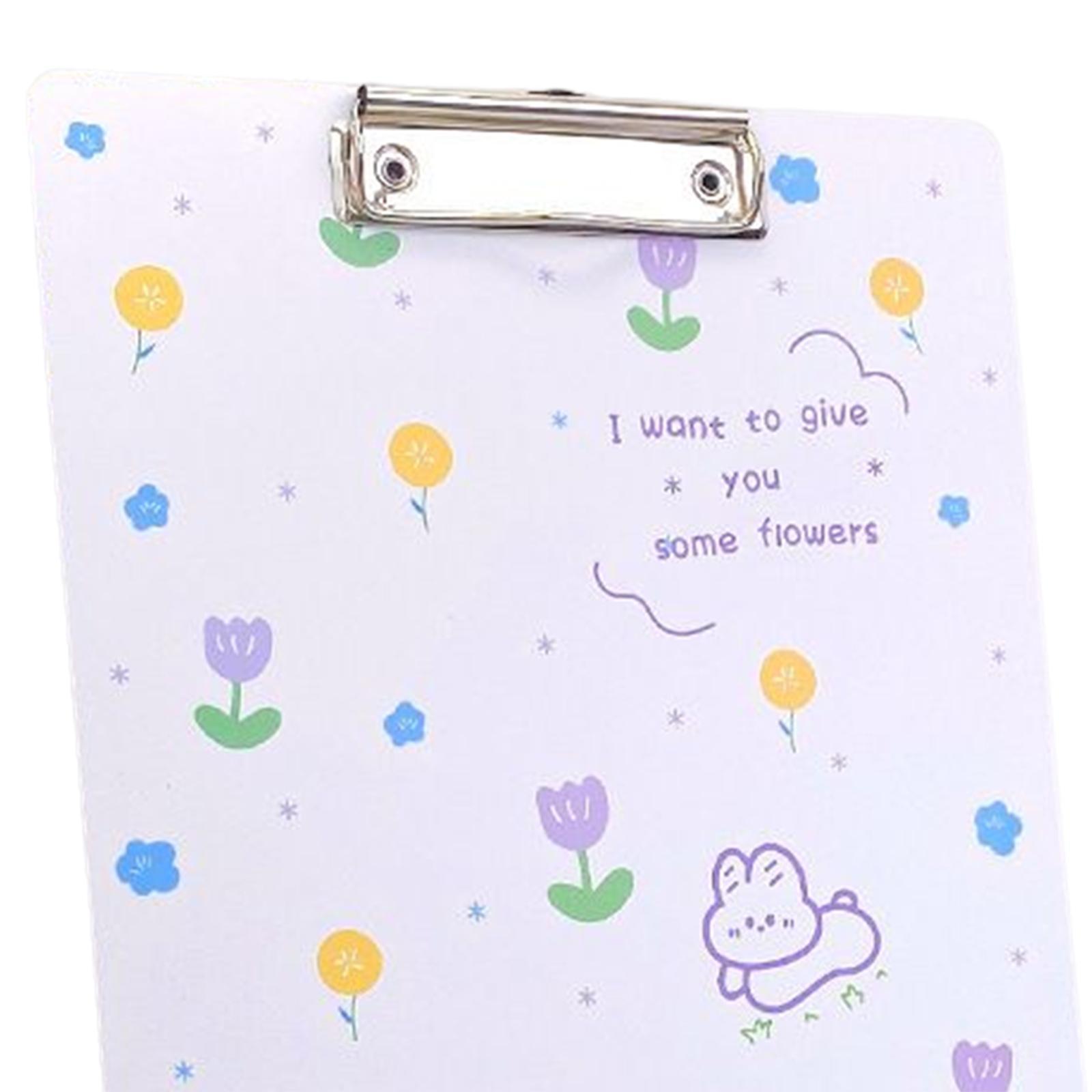 2PCS Cute Clipboard Fastener File Folders Gifts Creative for Home Office